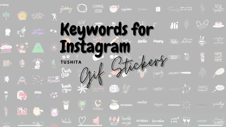 Instagram Gif Stickers Keywords